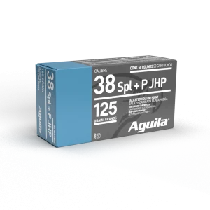 AGUILA 38 SPL JHP 125GR 50RD BOX 10 BXS PER CS