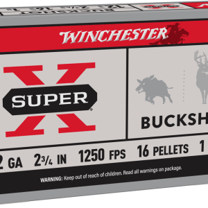 WINCHESTER SUPER X 12GA 2.75" #1 BUCK 5RD BX 250RD CASE