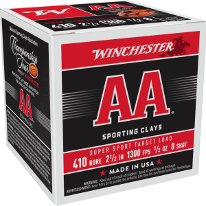 WINCHESTER AA SUPER SPORT 410GA 2.5" #8 SHOT 1/2OZ 25RD BX 250RD CS