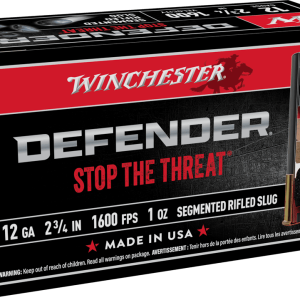 WINCHESTER DEFENDER 12G 2 3/4" 1OZ SLUG 10RD BX 100RD CASE