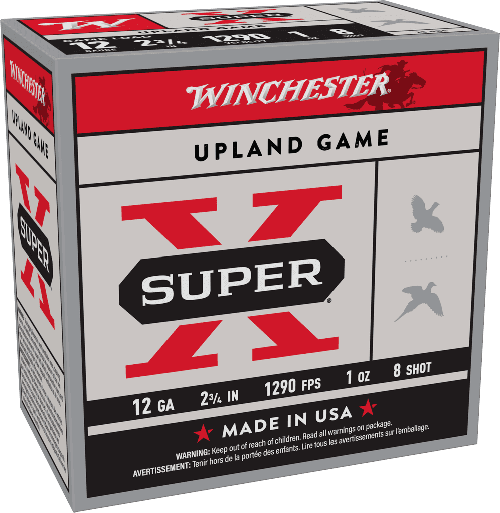 WINCHESTER SUPER X UPLAND12GA 2-3/4" 1OZ #8 25RDS