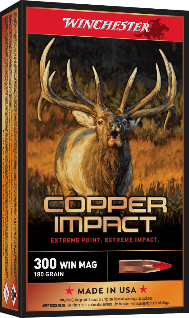 WINCHESTER COPPER IMPACT 300WM 180G LF 20RD BX 200RD CASE