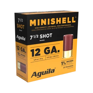 AGUILA 12GA MINI SHELL 1 3/4" 5/8 OZ 7.5 25RD BX 10 BOXES PER CS