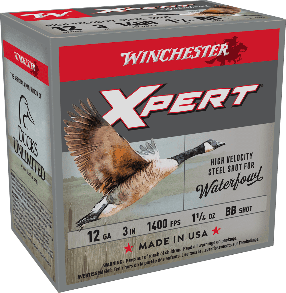WINCHESTER SUPER X XPERT STEEL 12GA 3" 1-1/8 OZ BB 25RD BX 250RD CASE