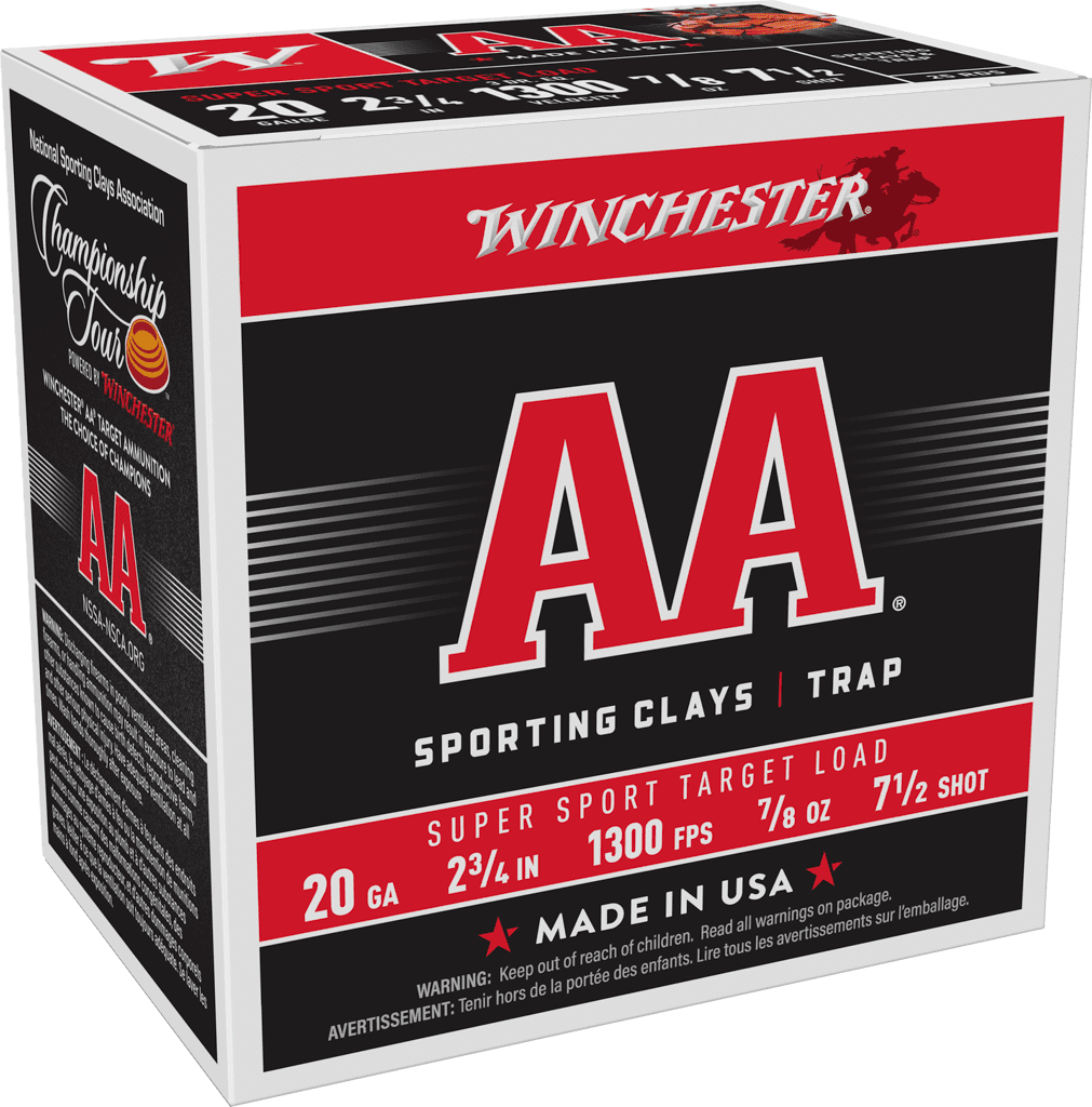 WINCHESTER AA SUPER SPORT 20G 2 3/4" 7.5SHT 7/8OZ 25/250RDS