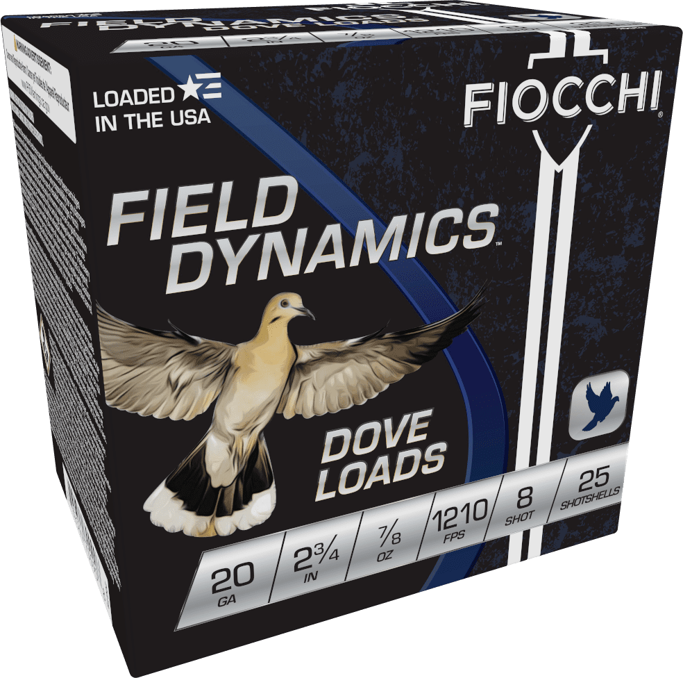 FIOCCHI 20G 2-3/4" 7/8OZ 8SHT G&T 25/250RDS