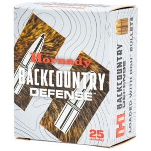 HORNADY BACKCOUNTRY DEFENSE 9MM 138G +P DGH 25RD BX 250RD CASE