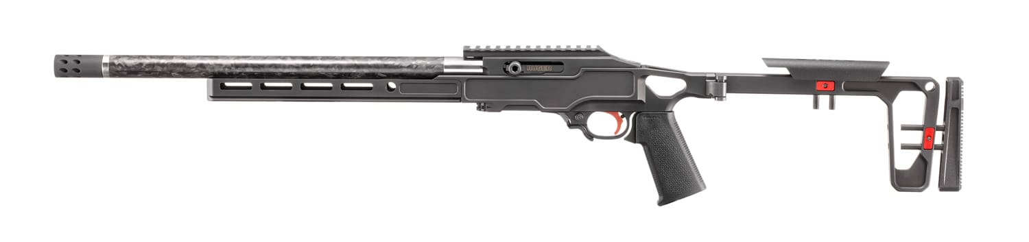 RUGER 10/22 COMPETITION LEFT HANDED 22LR 16.1" STS/CARBON SLEEVE, GREY BIRCH CHASSIS, 1-10RD MAG