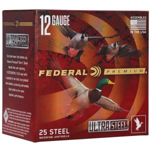 FEDERAL 12GA 3 1/2" 1 1/2OZ  BB & 2 1500 FPS "ULTRASTEEL"  25 RD/BX 10 BX/CS