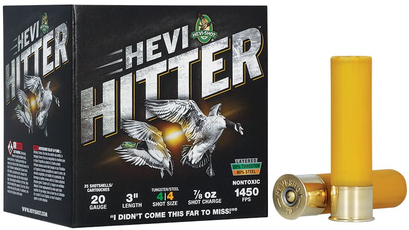 HEVI-SHOT HEVI-HITTER 20GA 3IN 7/8OZ #4 TUNGSTEN/STEEL 25 RD/BX 10 BX/CS