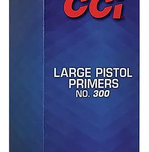 CCI 300 STD LARGE PISTOL PRIMER 100 RD/BX 10BX/BRICK 5 BRICKS/CS