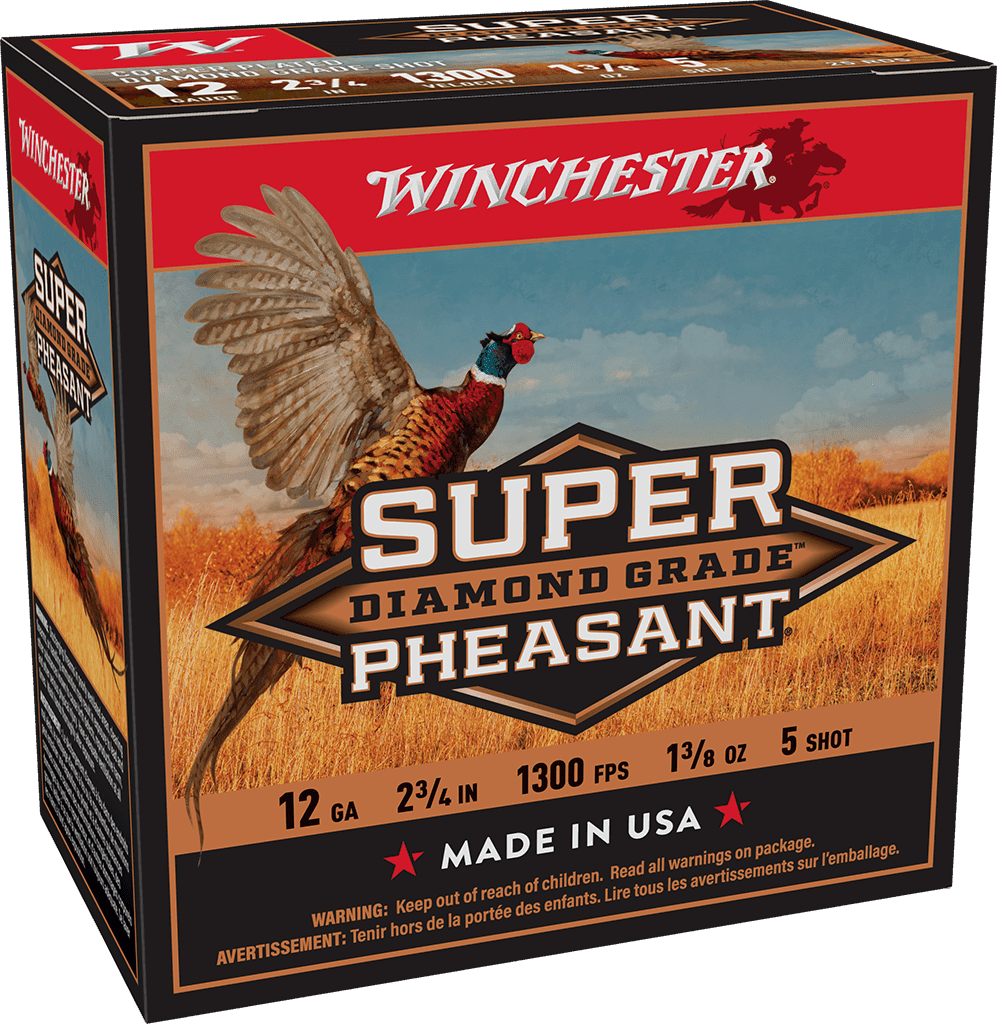 WINCHESTER SUPER PHEASANT DIAMOND GRADE 12 GA 2-3/4" #5 1-3/8 OZ 25 RD/BX 10 BX/CS