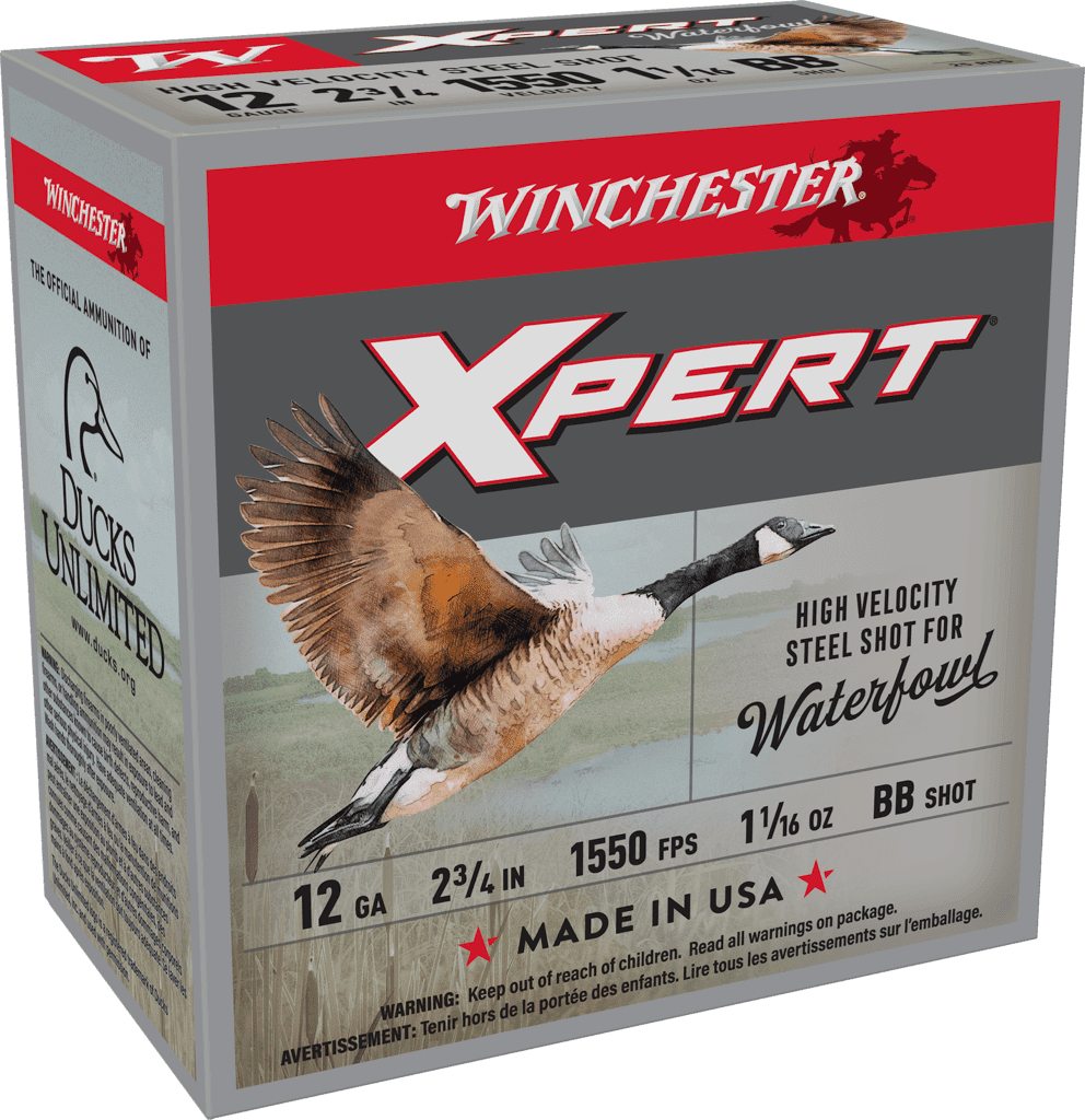 WINCHESTER SUPER X XPERT 12 GA 2-3/4" BB HV STEEL 1-1/16 OZ 25 RD/BX 10 BX/CS