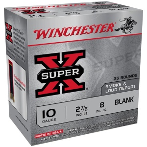 WINCHESTER 10 GA 2-7/8" SUPER-X BLANK – SMOKE & NOISE 25 RD/BX 10 BX/CS
