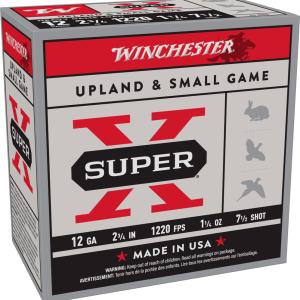 WINCHESTER SUPER X UPLAND 12 GA 2-3/4" #7.5  1-1/4 OZ 25 RD/BX 10 BX/CS