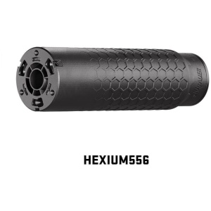SIG SAUER HEXIUM556 5.56NATO SUPPRESSOR HUB TAPER D.T. MOUNT, BLACK, 3D PRINT TITAIUM CORE 1/2X28