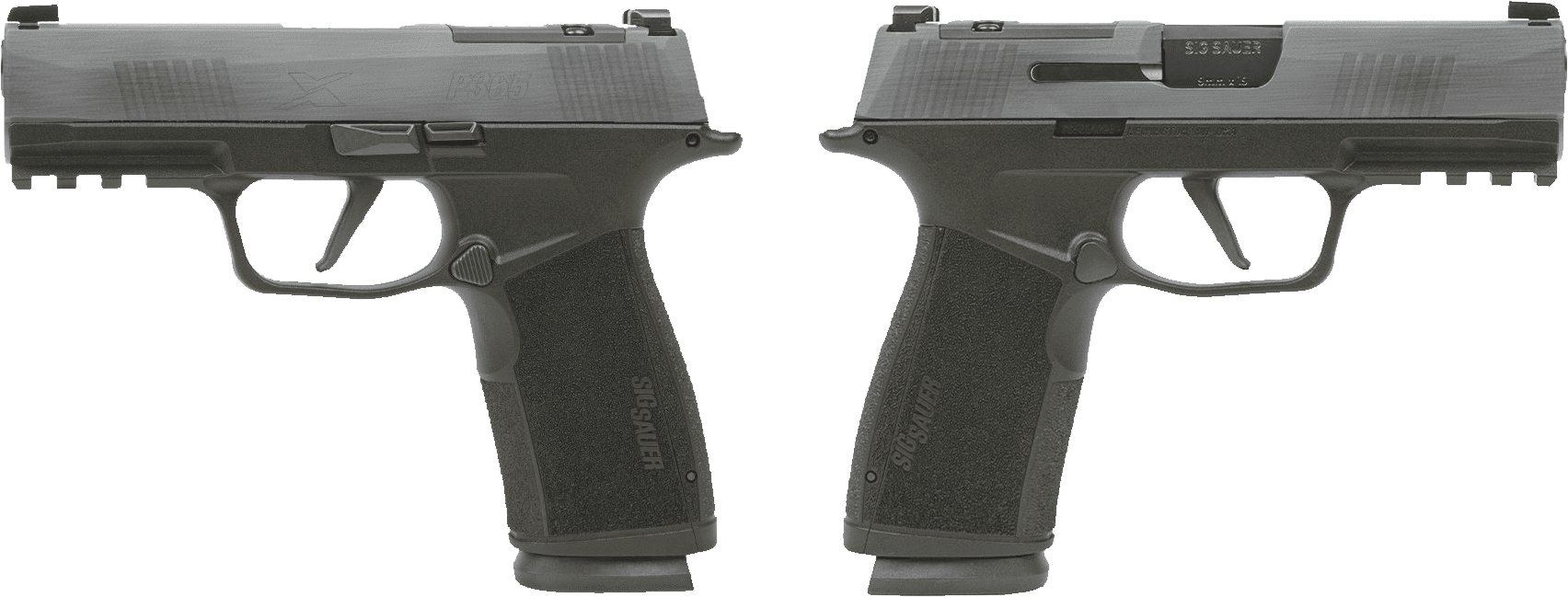 SIG SAUER P365 X-MACRO 9MM PSTL 3.7" CRUSHED SILVER BATTLEWORN 2-17RD MAGAZINES