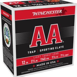 WINCHESTER AA LIGHT TARGET 12GA 2-3/4" 1-1/8OZ #7.5 25RD BX 250RD CASE