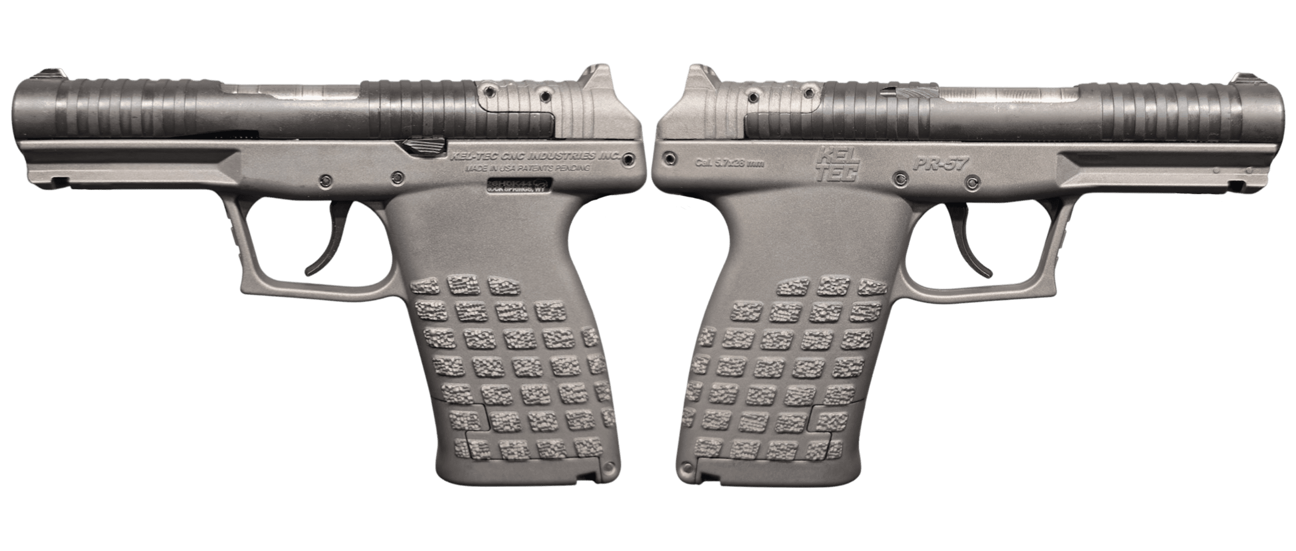 KELTEC PR57 5.7X28 PISTOL 4.64"BBL OPTIC READY, TUNGSTEN, 20+1, 2-STRIPPER CLIPS