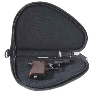 US PEACEKEEPER PISTOL CASE 9" - BLACK 600 DENIER LOCKABLE
