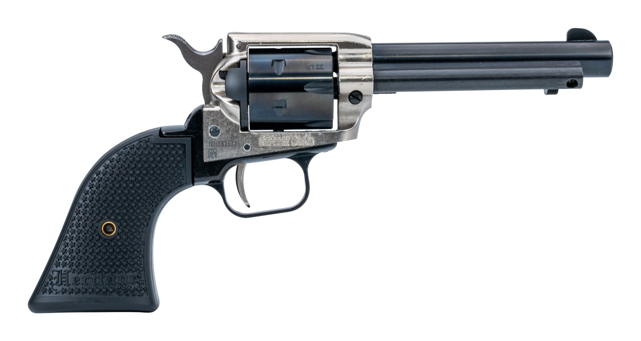HERITAGE MANUFACTURING 22LR NICKEL POLY STAR 4.75"  #