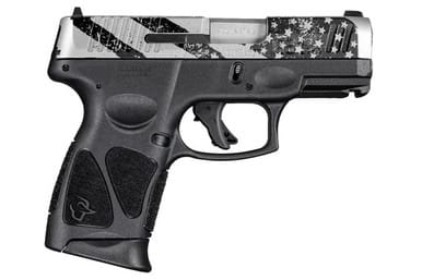 Taurus G3C 1-G3C939-10US 9mm 3.2" 10 Rounds Stainless Steel/Black US Flag Engraving