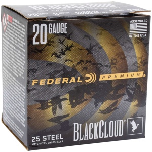 FEDERAL 20GA 3" 1OZ 1400FPS 2 & 4 "ULTRA STEEL" 25 RD/BX 10 BX/CS