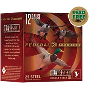 FEDERAL 20GA 3" 1OZ 1400FPS 3 & 5 "ULTRA STEEL" 25 RD/BX 10 BX/CS