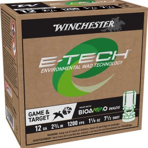 WINCHESTER 12 GA 2-3/4" #7.5 E-TECH 1-1/8 OZ BIOWAD 25 RD/BX 10 BX/CS