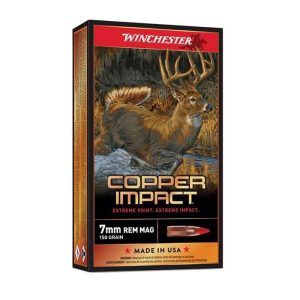 WINCHESTER COPPER IMPACT 7MM REM MAG, 150G 20RD BX 200RD CS