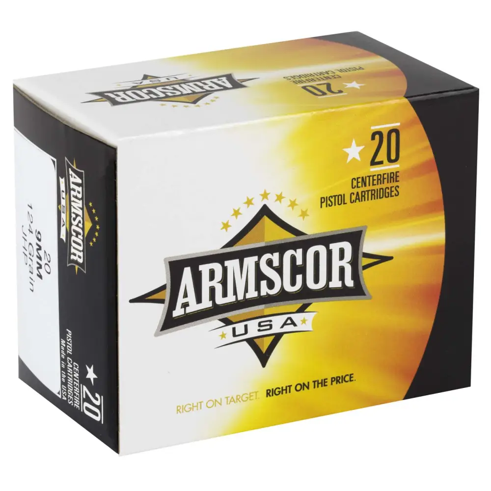 ARMSCOR USA 9MM 124GR JHP 20RD