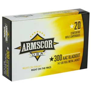 ARMSCOR 300 BLACKOUT 147GR FMJ