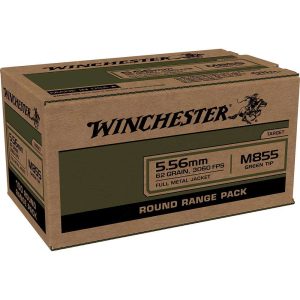 WINCHESTER 5.56 MM 855 62 FMJ WIN LC 100RD BULK 100 RD/BX 10 BX/CS