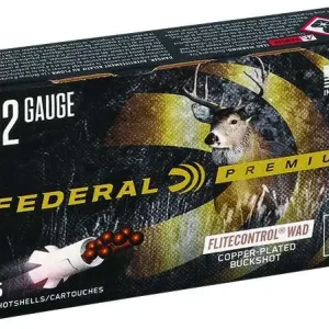 FEDERAL 12GA 2-3/4" 9 PELLETS-00 BUCK 5 RD/BX 50 BX/CS