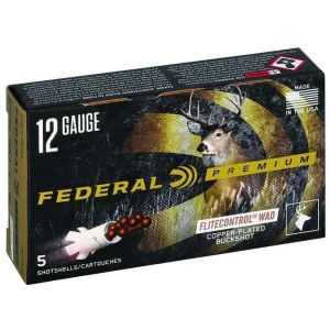 FEDERAL 12GA 2-3/4" 9 PELLETS-00 BUCK 5 RD/BX 50 BX/CS