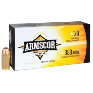 ARMSCOR 380ACP 95GR FMJ