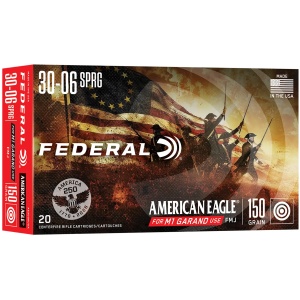 FEDERAL 30-06 SPRINGFIELD 150GR FMJ 250TH 20RD/BX 10BX/CS