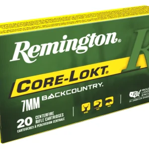 REMINGTON R7BC1 7MM BACKCOUNTRY 175GR CORE-LOKT 20RD/BX 10BX/CS