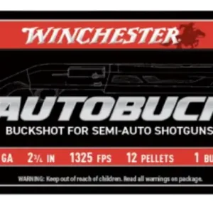 WINCHESTER 12 GA 2-3/4" BUCKSHOT 1 5RD/BX 50BX/CS