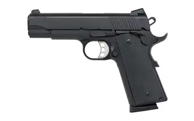 TISAS 1911 9MM 4.25" BLACK, RUBBER, ENH, 2-9RD