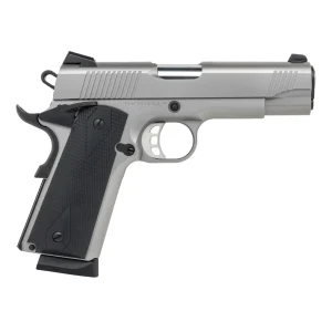 TISAS 1911 45ACP 4.25" SS, RUBBER, ENH, 2-8RD