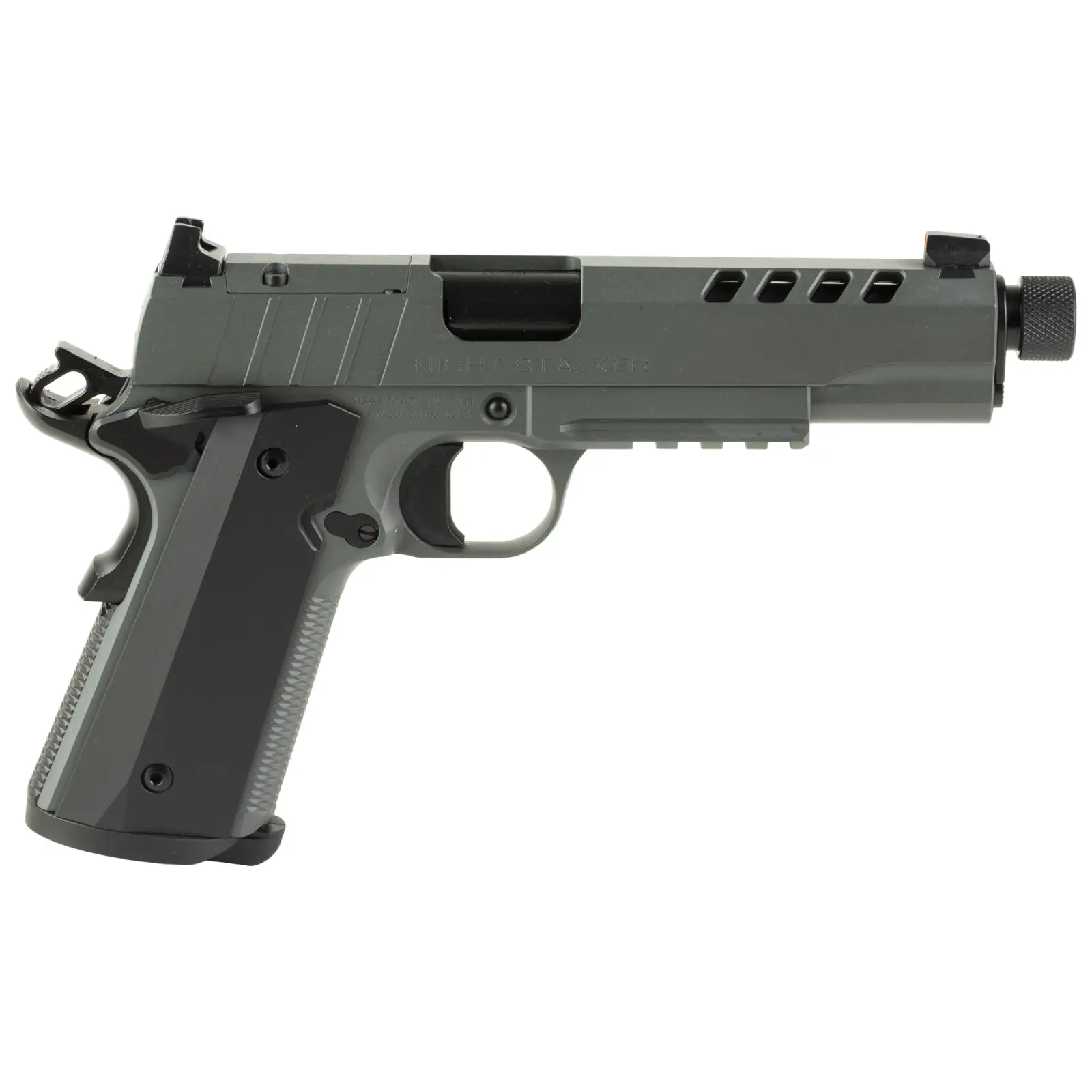 TISAS 1911 10MM 5" NIGHT STALKER SF, GREY, RAIL, 2-8RD - Image 2