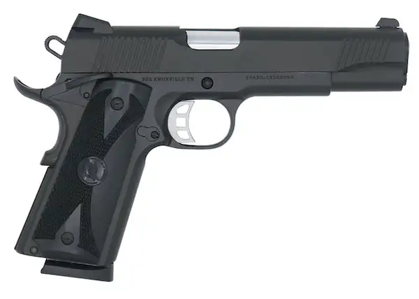 TISAS 1911 45ACP 4.25" BLACK, RUBBER, ENH, 2-8RD