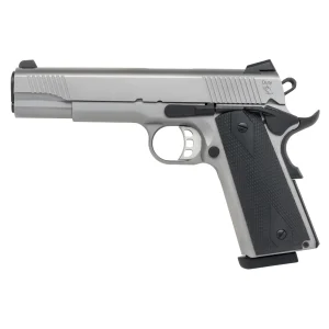 TISAS 1911 45ACP 5" SS, RUBBER, ENH, 2-8RD
