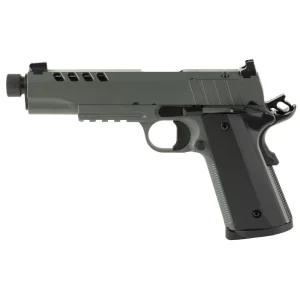TISAS 1911 45ACP 5" NIGHT STALKER SF, GREY, RAIL, 2-8RD