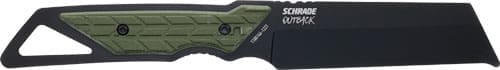SCHRADE KNIFE OUTBACK CLEAVER - FIXED 3.6" BLACK/GREEN