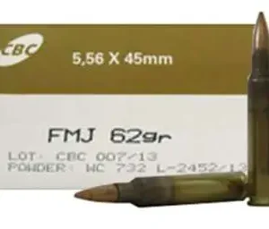 MAGTECH 5.56X45 62GRAIN FMJ 50RD BOX 20 BOXES PER CASE