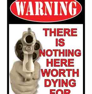 RIVERS EDGE SIGN 16" - "THERE'S NOTHING HERE"
