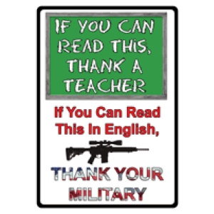 RIVERS EDGE TIN SIGN 12"X17" - "IF YOU CAN READ THIS SIGN"