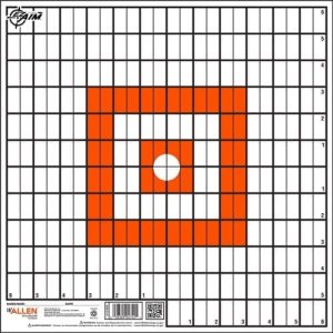ALLEN EZ AIM PAPER GRID TARGET - 12-PK 12"X12"